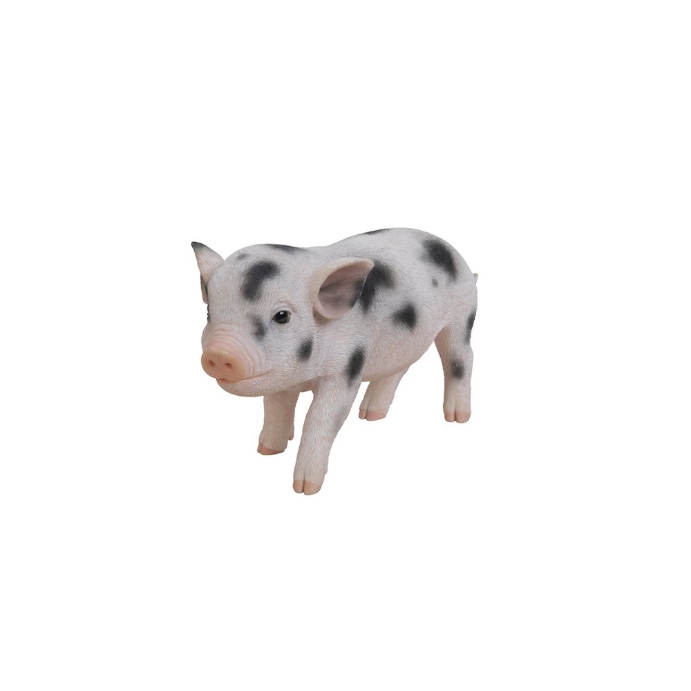 Standing Baby Pig W/Black Spots. Picture 1