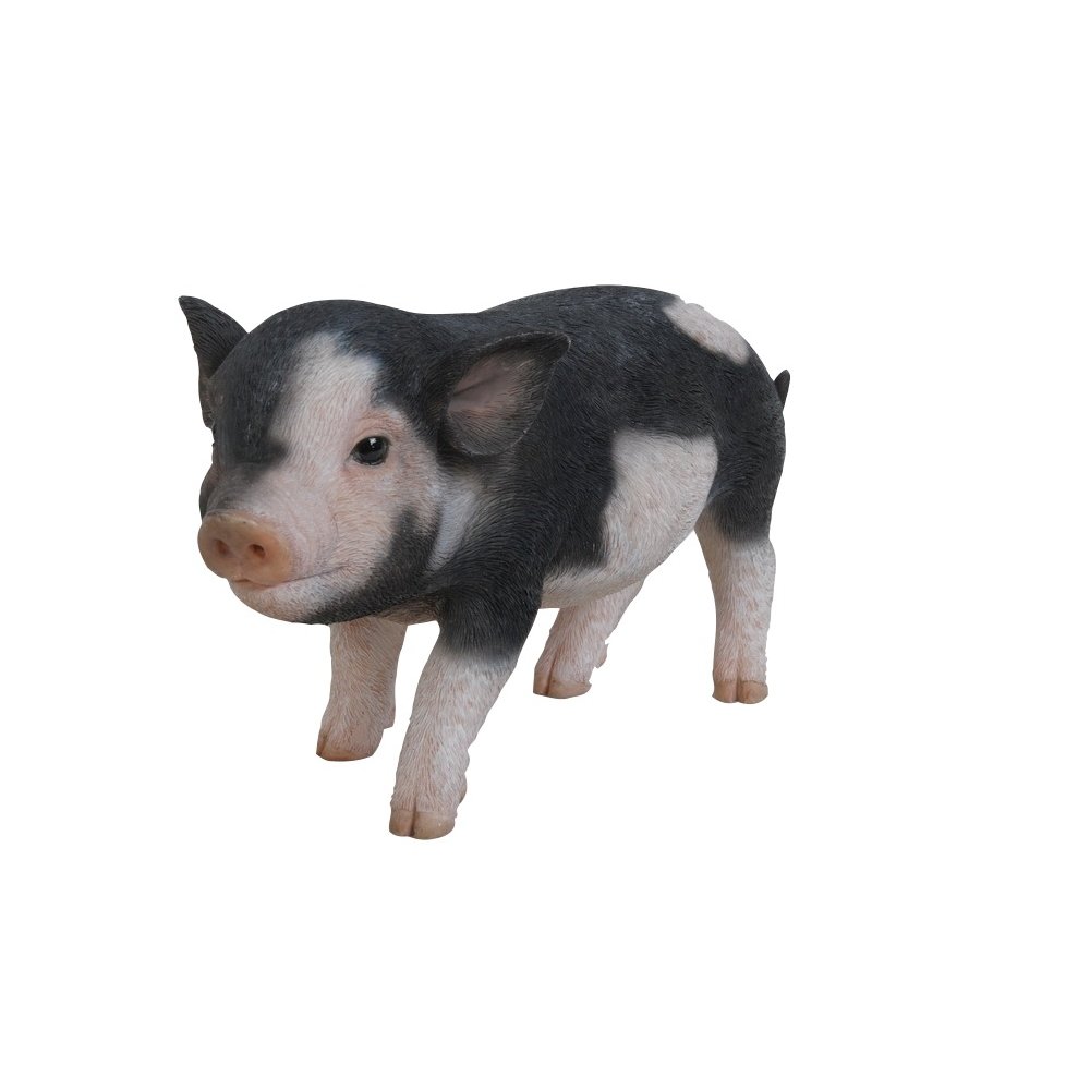 Standing Baby Pig - Dark Brown. Picture 1