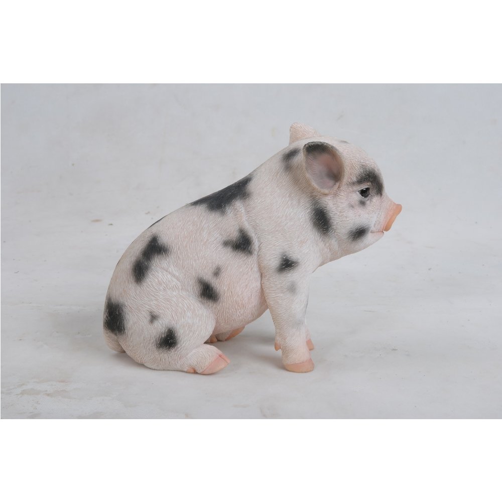 Sitting Baby Pig W/Black Spots. Picture 3
