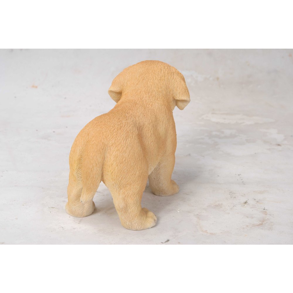 Yellow Standing Labrador Puppy Statue. Picture 5