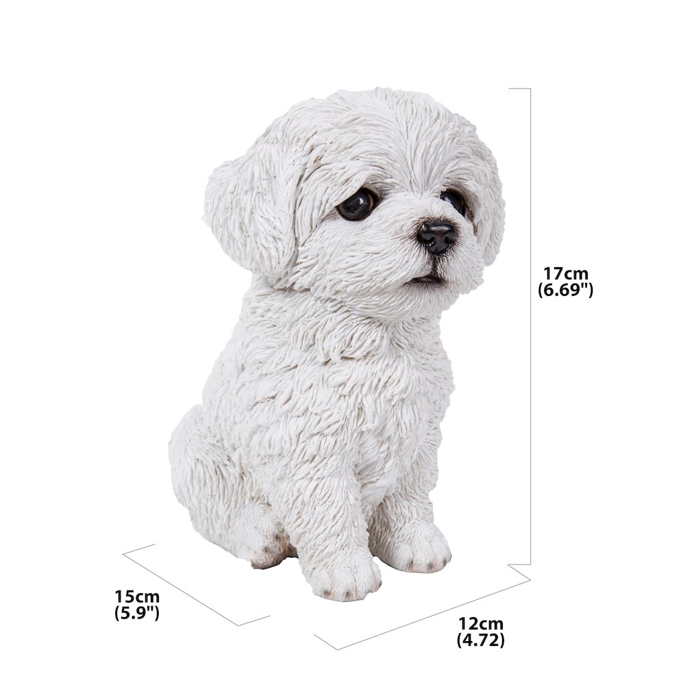 Maltese Puppy Statue. Picture 5
