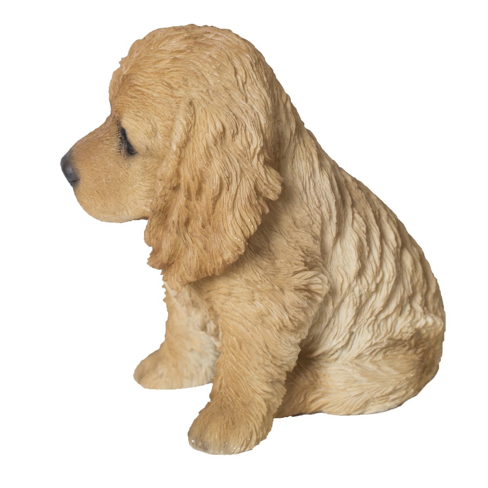 Cream-Coloured Cocker Spaniel Statue. Picture 3