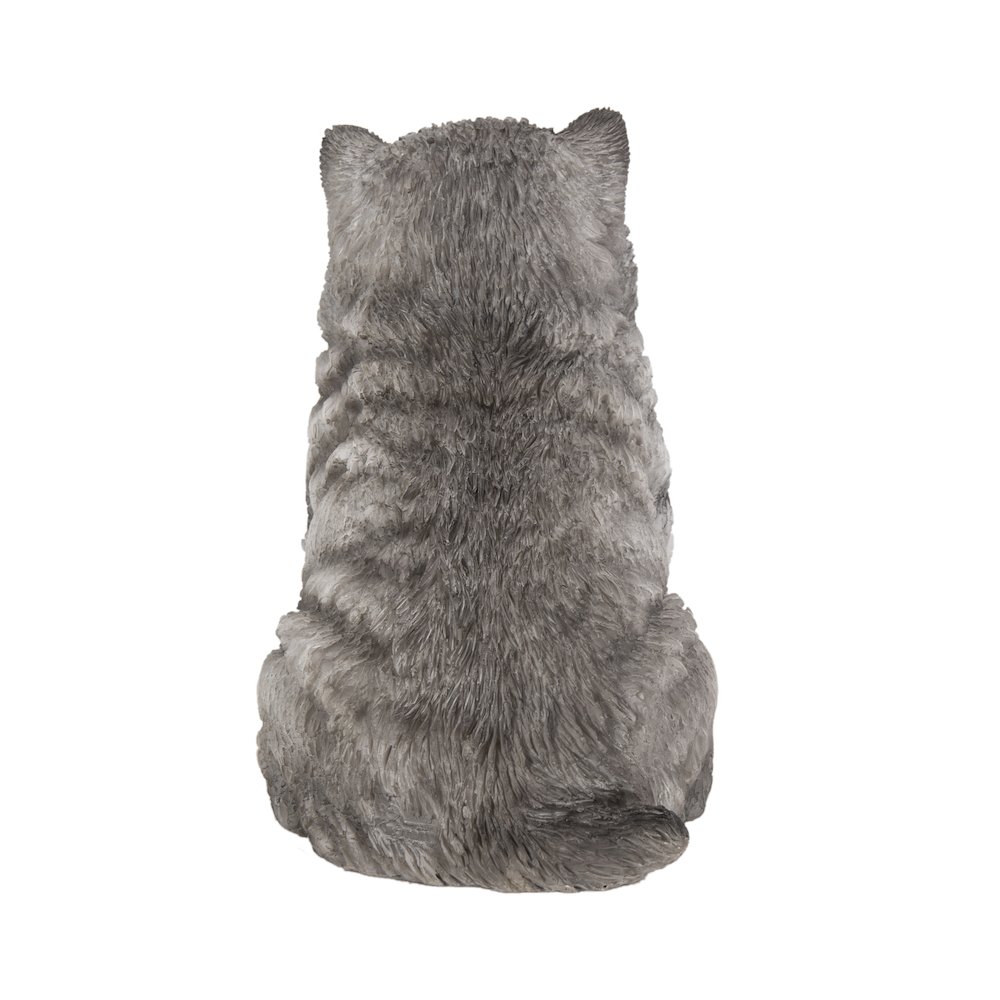Malamute Puppy Sitting Statue. Picture 1