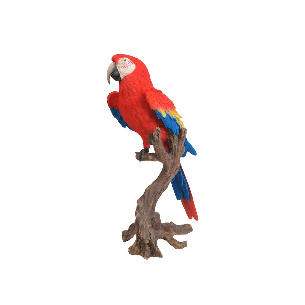 Large Scarlet Macaw Statue. Picture 1