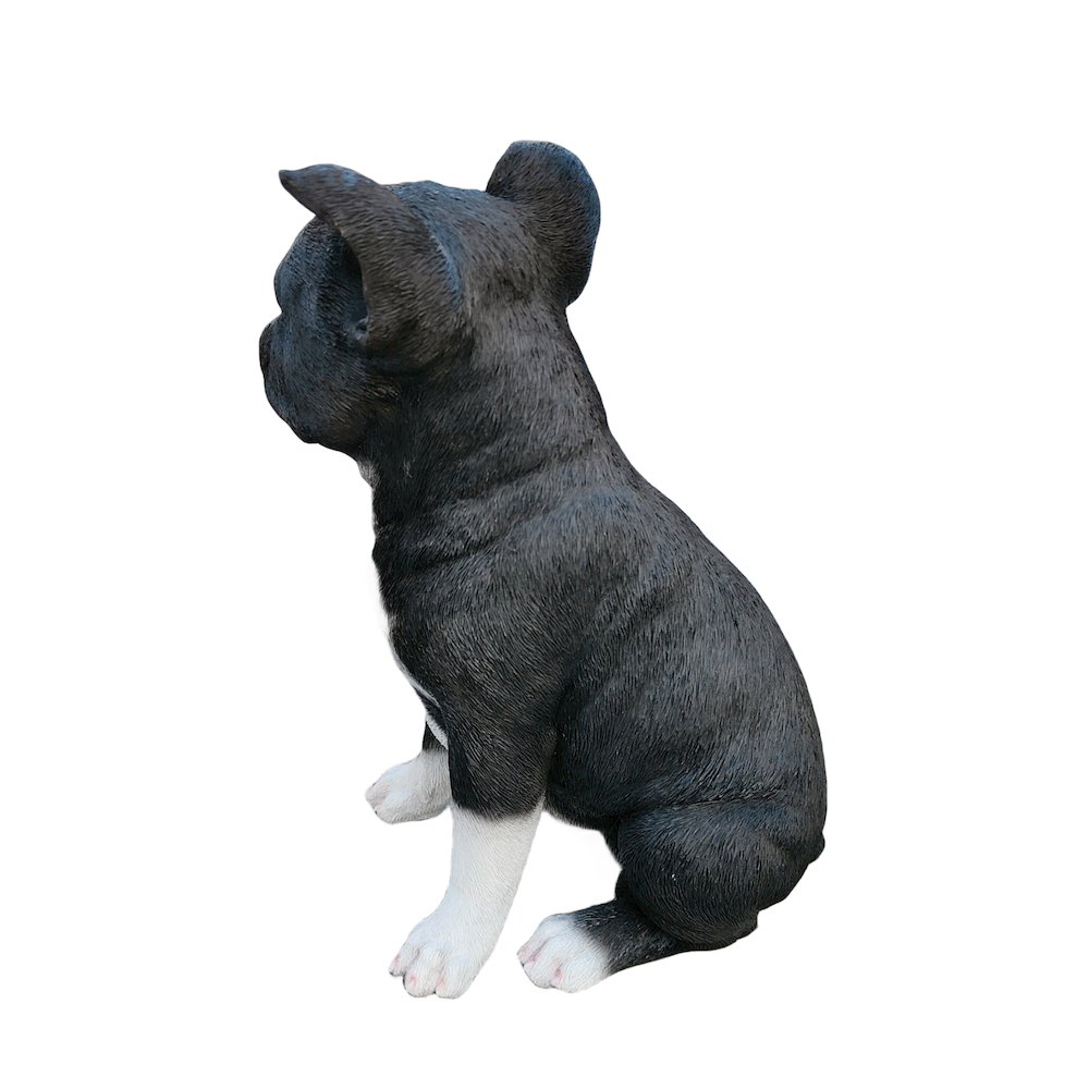 Chic Boston Charmer: Polyresin Figurine in Black and White. Picture 4