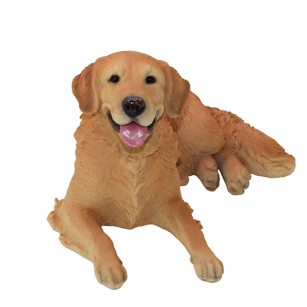 Golden Retriever Lying Down Statue. Picture 2