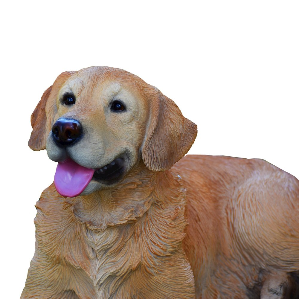 Golden Retriever Lying Down Statue. Picture 5