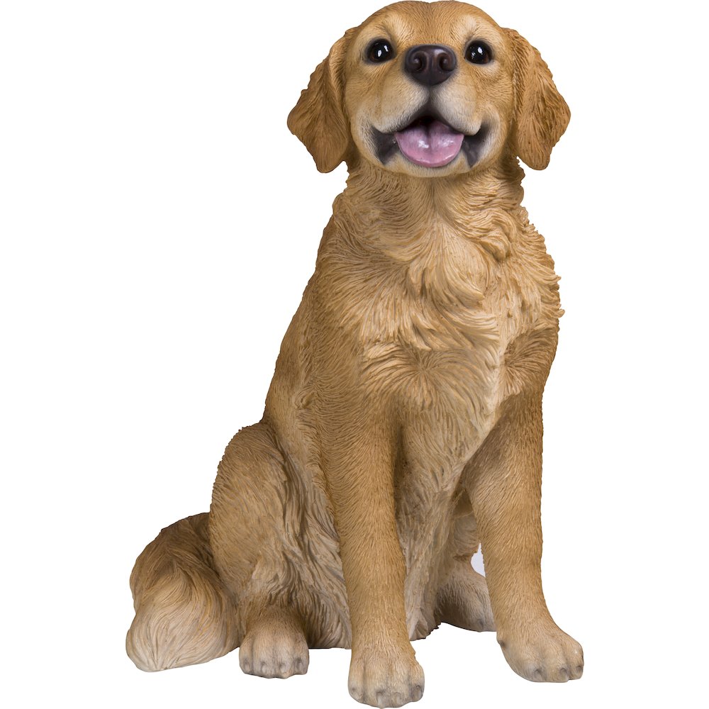 Sitting Golden Retriever Statue. Picture 2