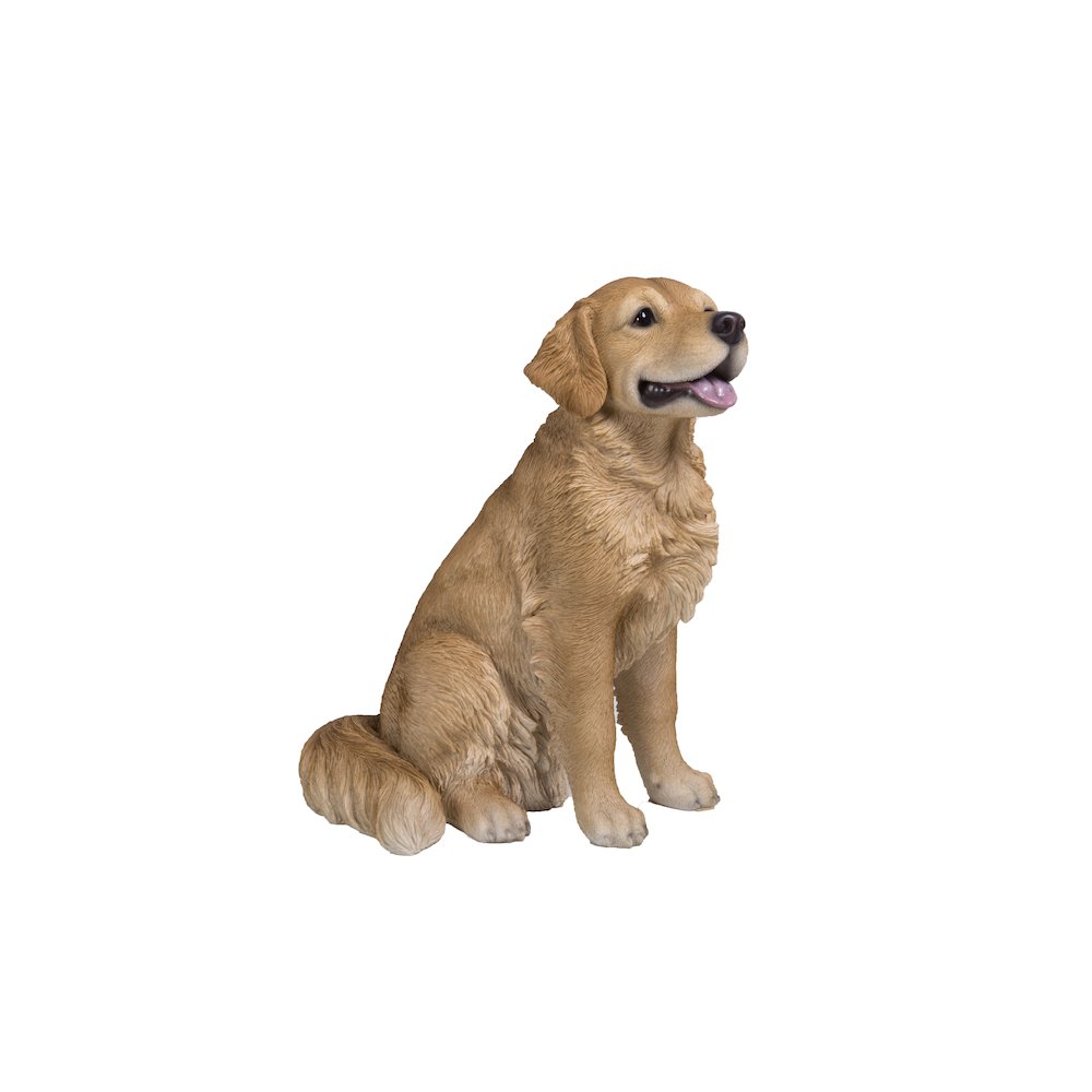 Sitting Golden Retriever Statue. Picture 1