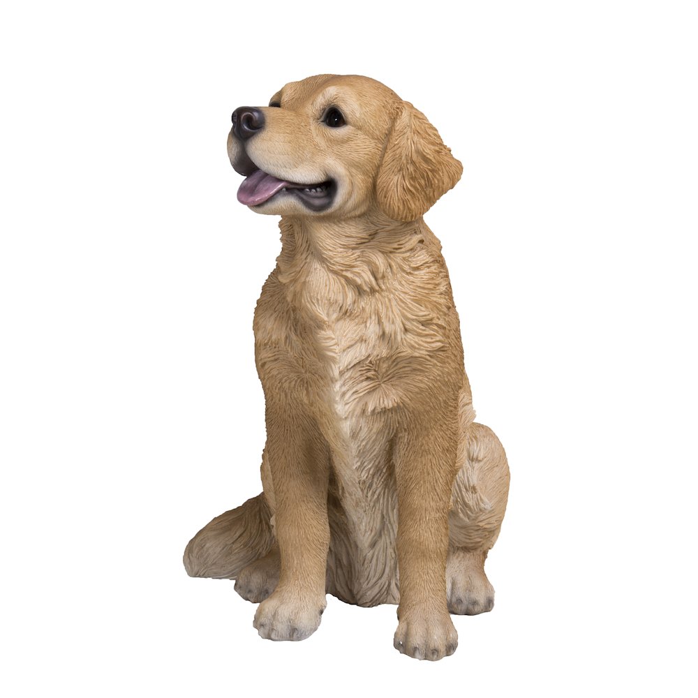 Sitting Golden Retriever Statue. Picture 3