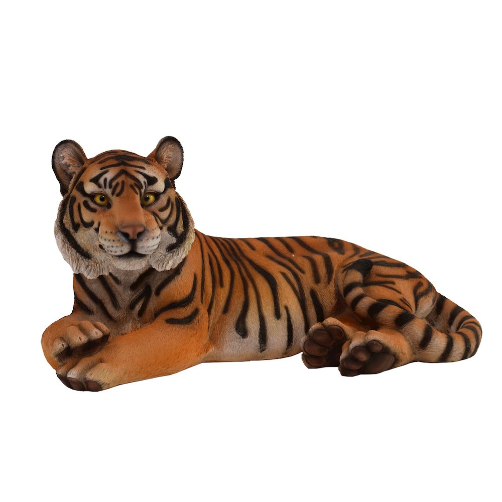 Tiger Laying Down Statue. Picture 2