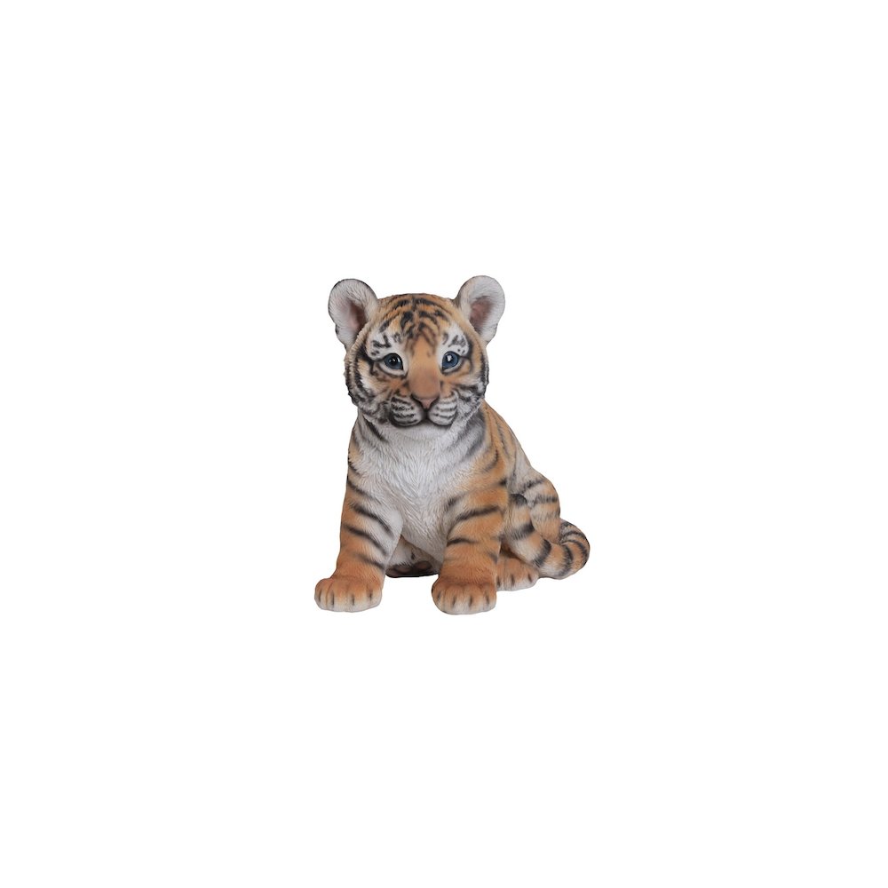 Sitting Tiger Baby Statue. Picture 2