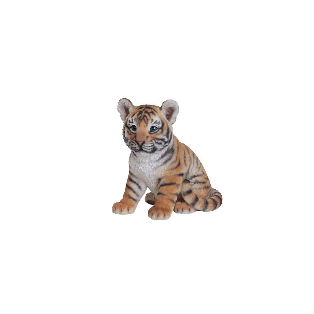 Sitting Tiger Baby Statue. Picture 4