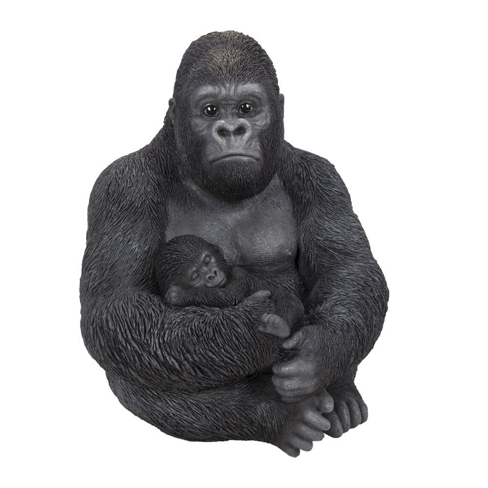 Gorilla Sitting with Baby. Picture 1