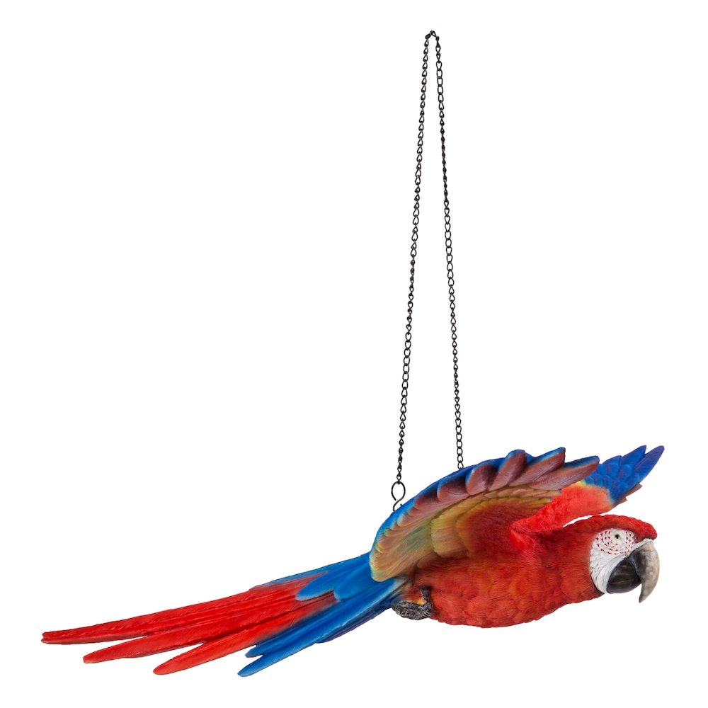 Scarlet Parrot Flying Statue. Picture 4
