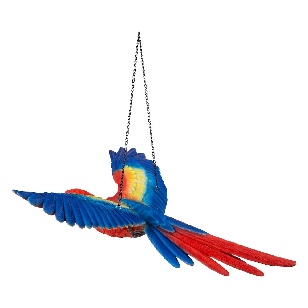Scarlet Parrot Flying Statue. Picture 5
