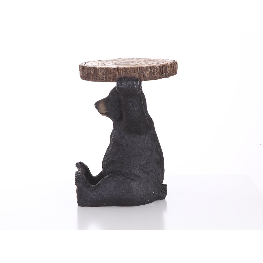 Sittingblack Bear Plant Stand Statue. Picture 5