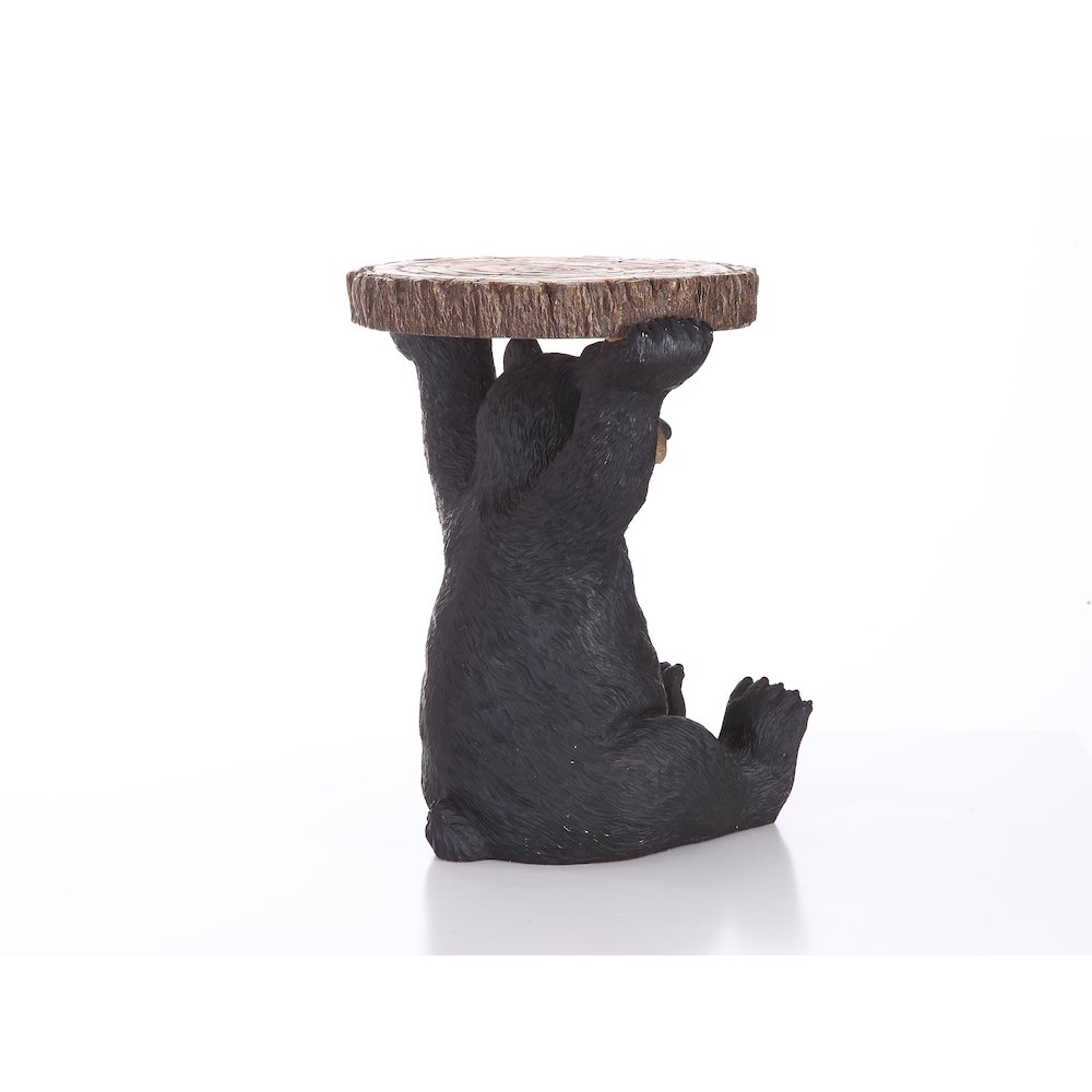 Sittingblack Bear Plant Stand Statue. Picture 3