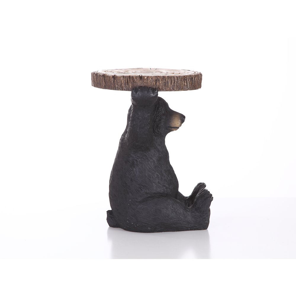 Sittingblack Bear Plant Stand Statue. Picture 6