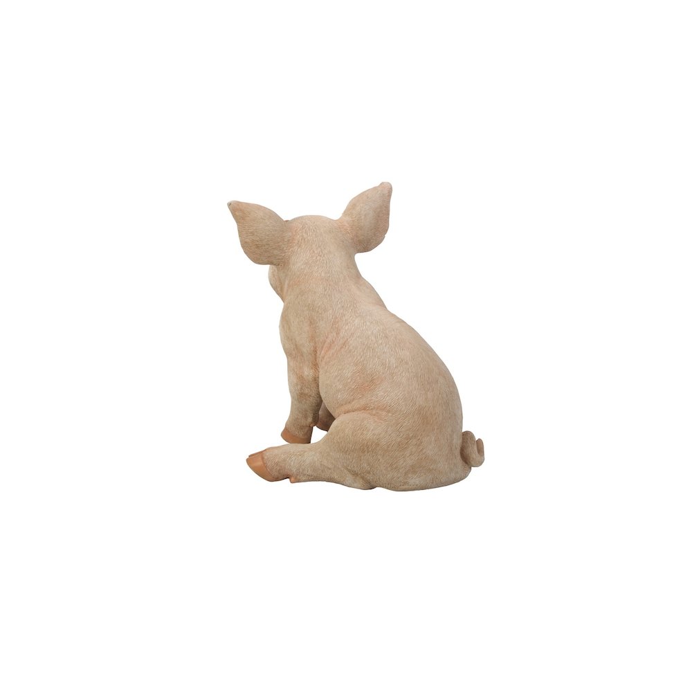 Medium Sitting Pig Statue. Picture 4