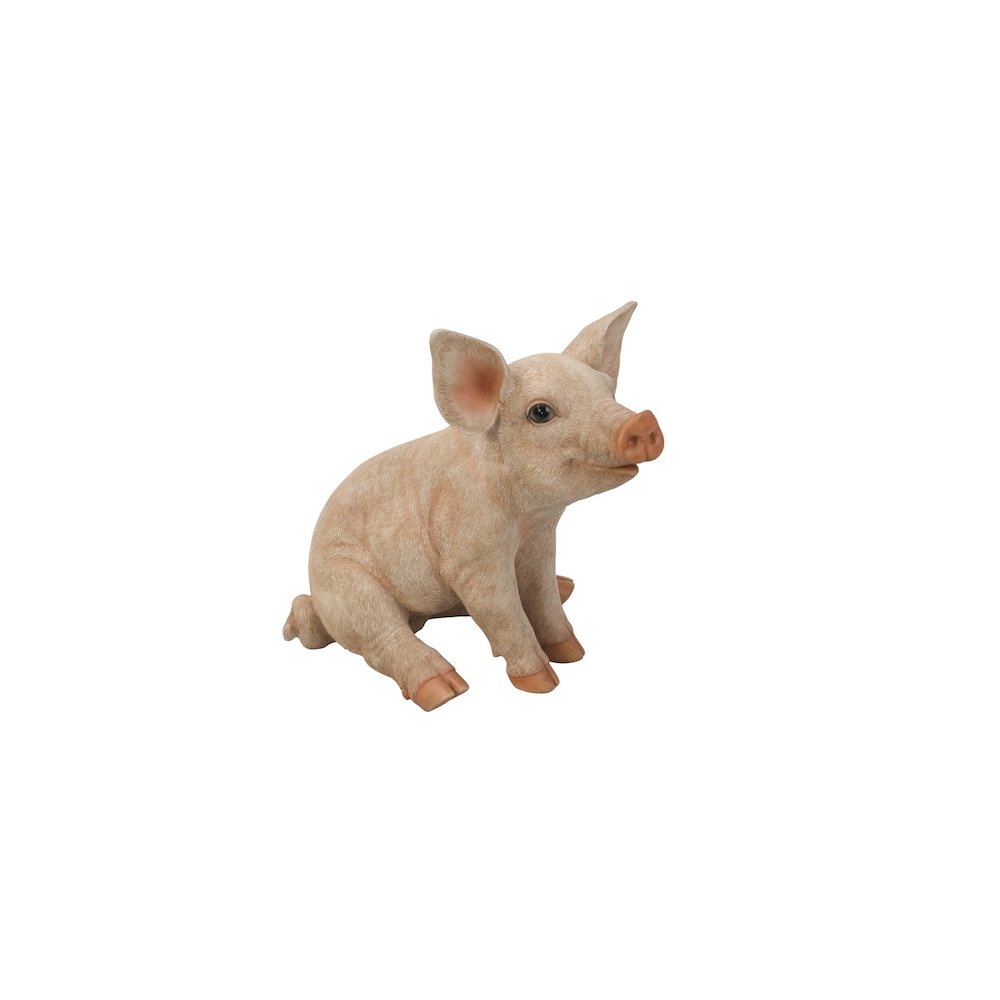 Medium Sitting Pig Statue. Picture 5