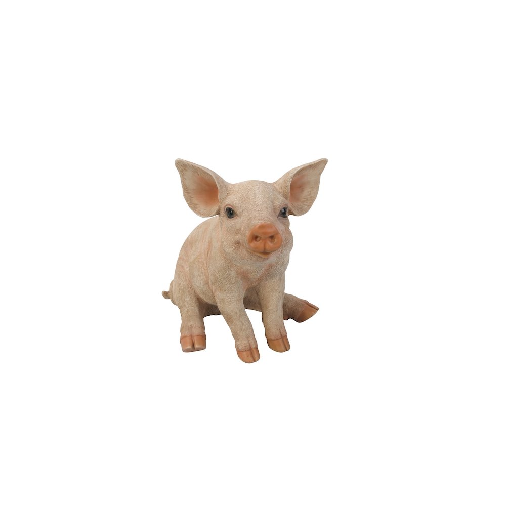 Medium Sitting Pig Statue. Picture 2