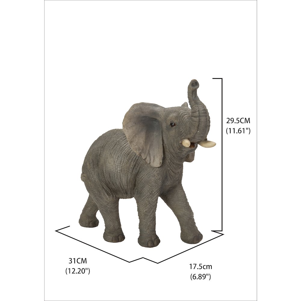 Elephant W/Trunk Up Statue. Picture 3