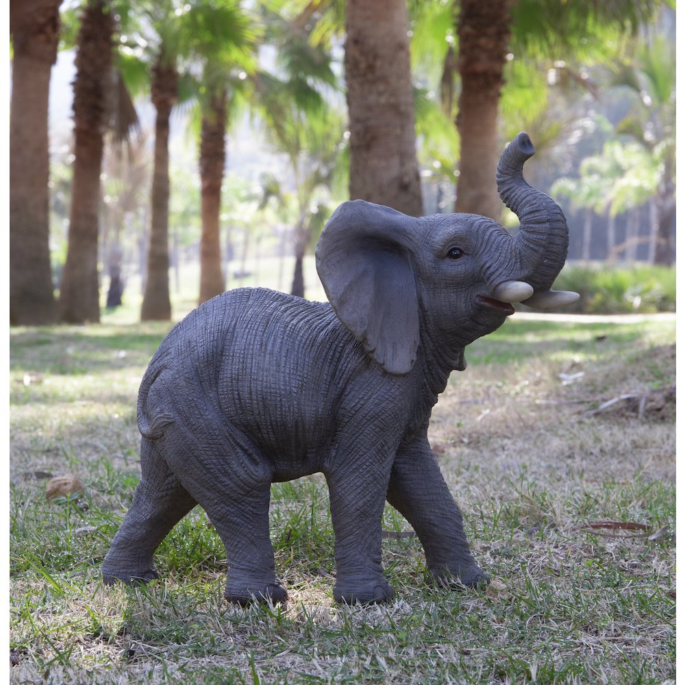 Elephant W/Trunk Up Statue. Picture 6