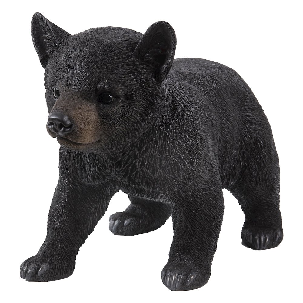 Black Bear Cub Walking Statue. Picture 2