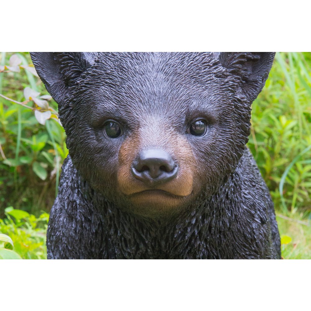 Black Bear Cub Walking Statue. Picture 5