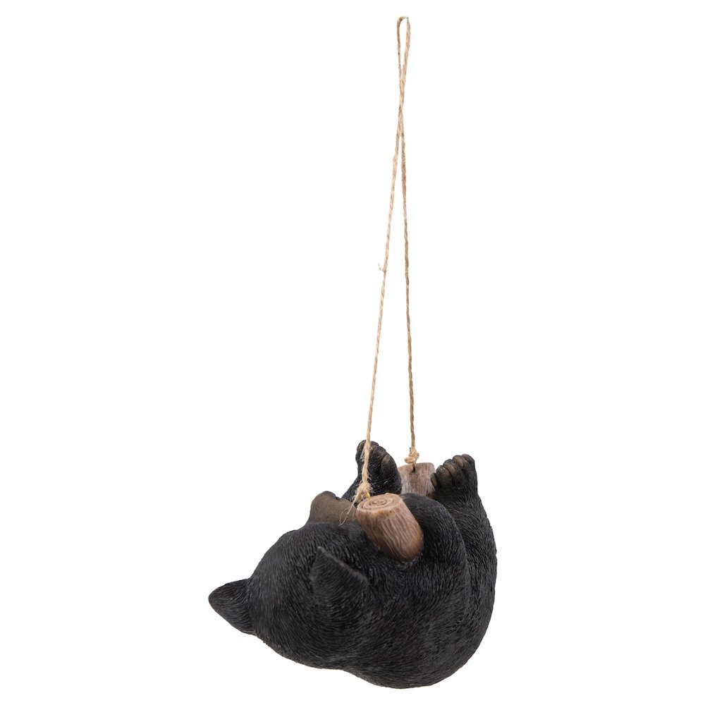 Hanging Black Bear Lying Branch. Picture 4