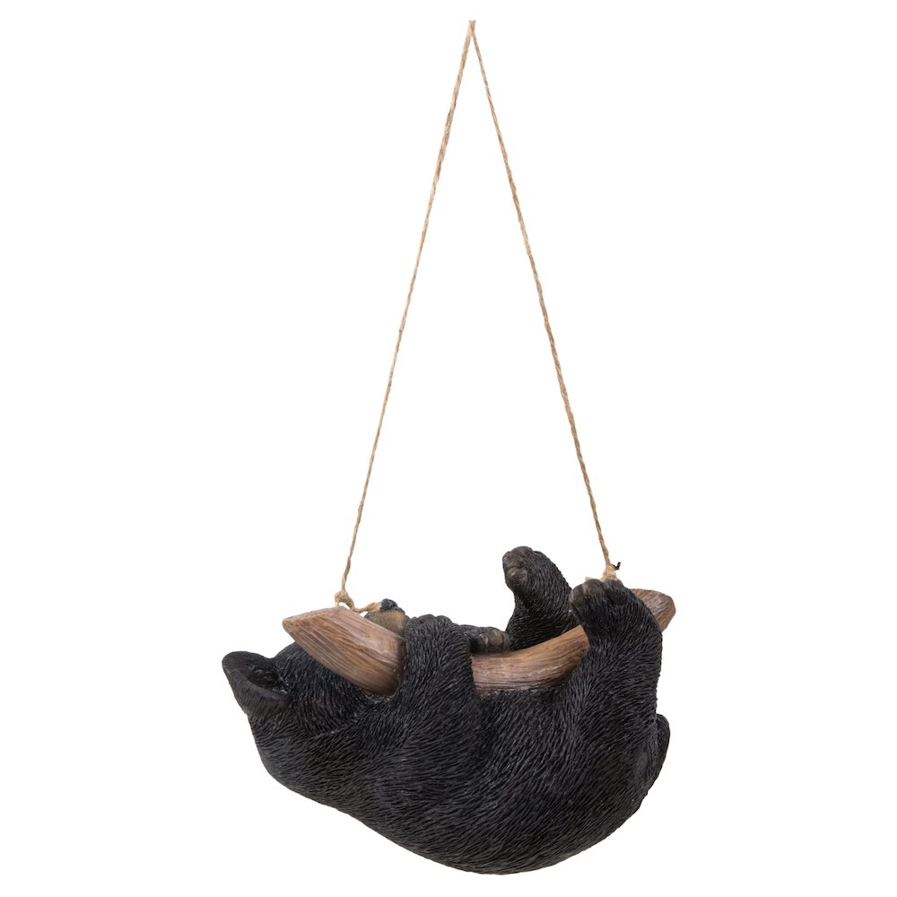 Hanging Black Bear Lying Branch. Picture 3