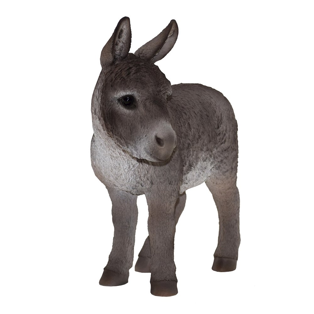 Standing Donkey Looking Left Statue. Picture 1
