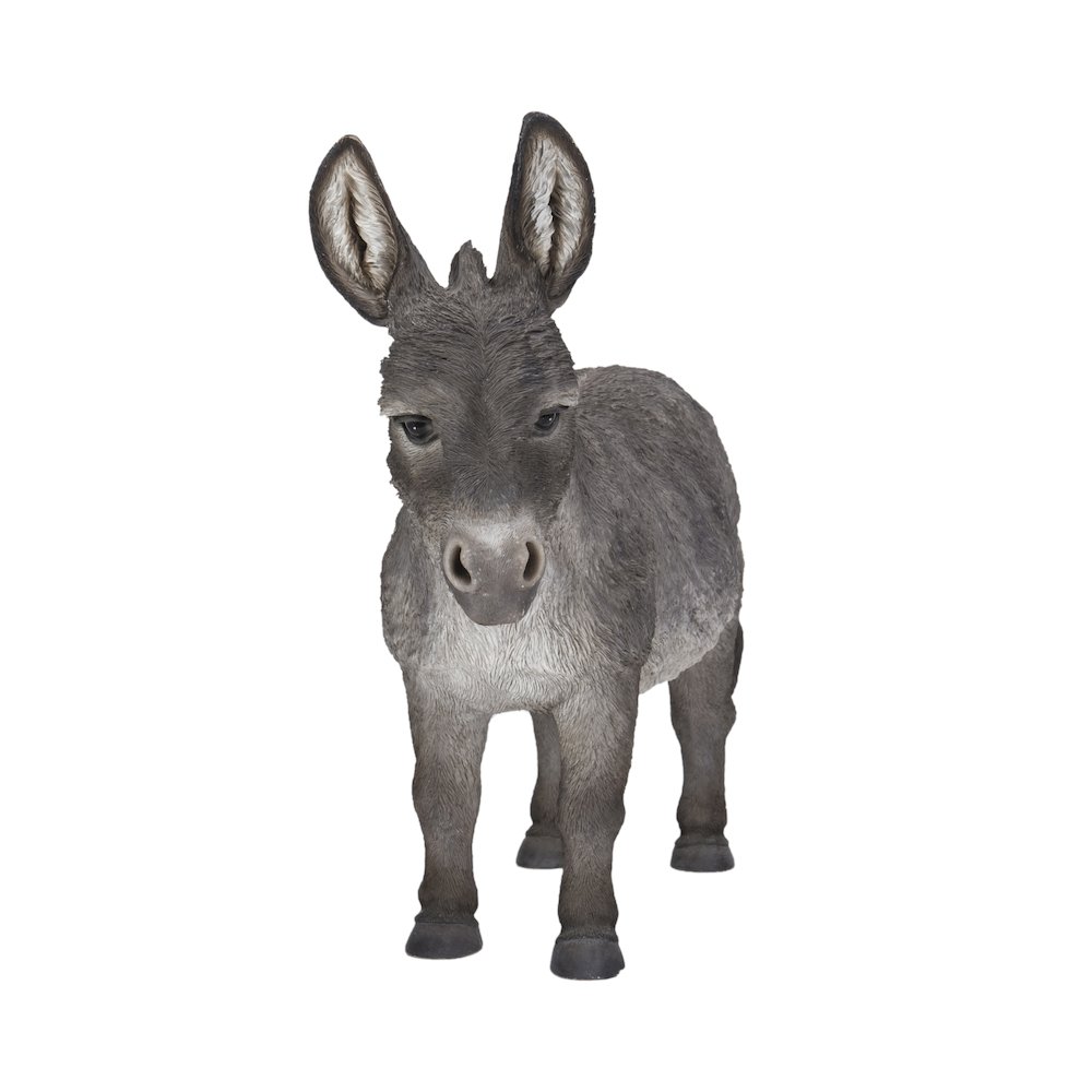 Standing Grey Donkey Statue. Picture 2