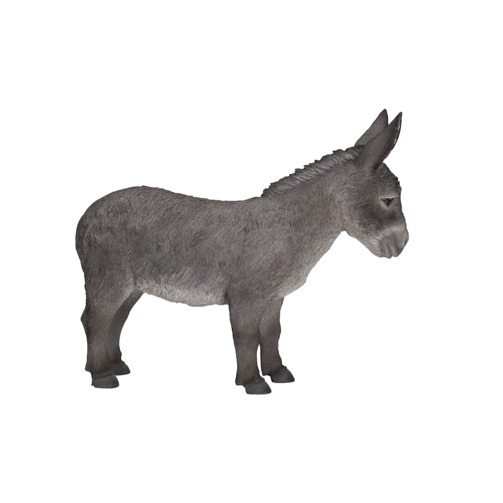 Standing Grey Donkey Statue. Picture 1