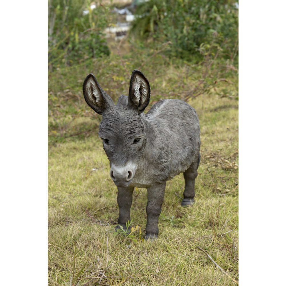 Standing Grey Donkey Statue. Picture 6