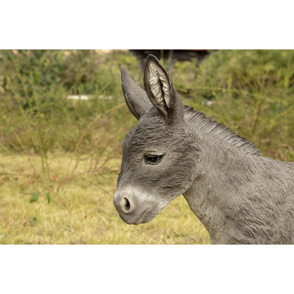 Standing Grey Donkey Statue. Picture 4