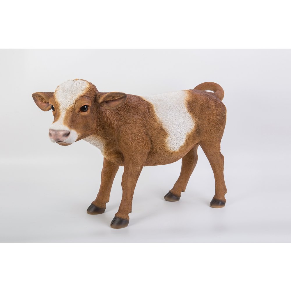 Brown Standing Cow Statue. Picture 4