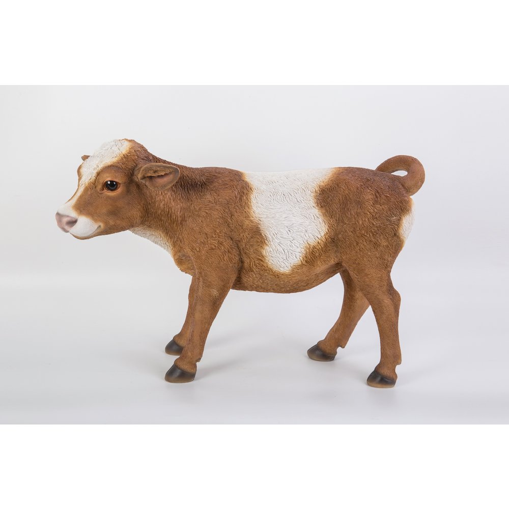 Brown Standing Cow Statue. Picture 6