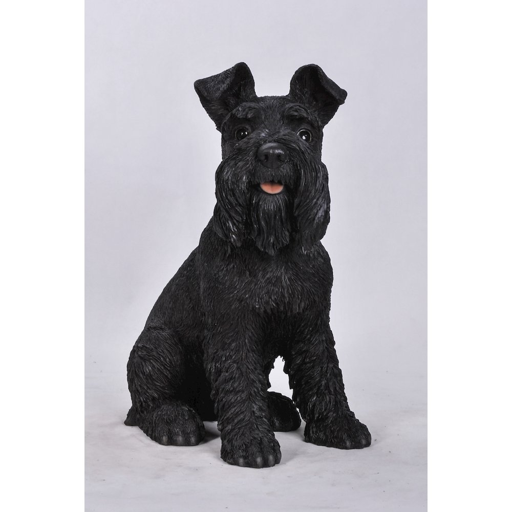 Black Schnauzer Statue. Picture 1