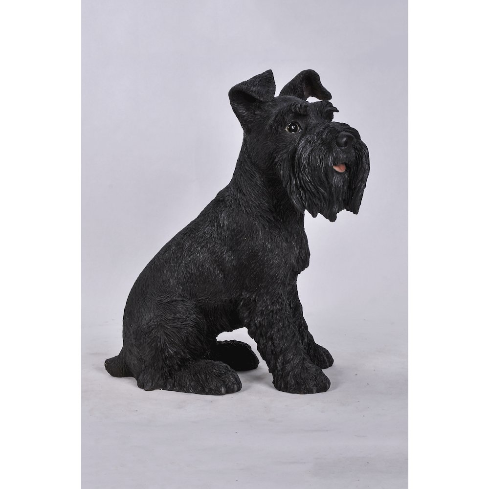 Black Schnauzer Statue. Picture 3