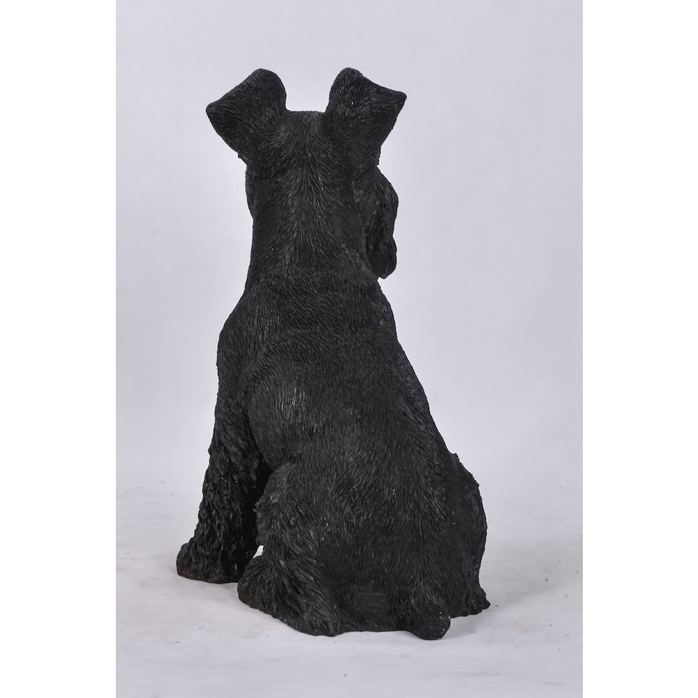 Black Schnauzer Statue. Picture 5