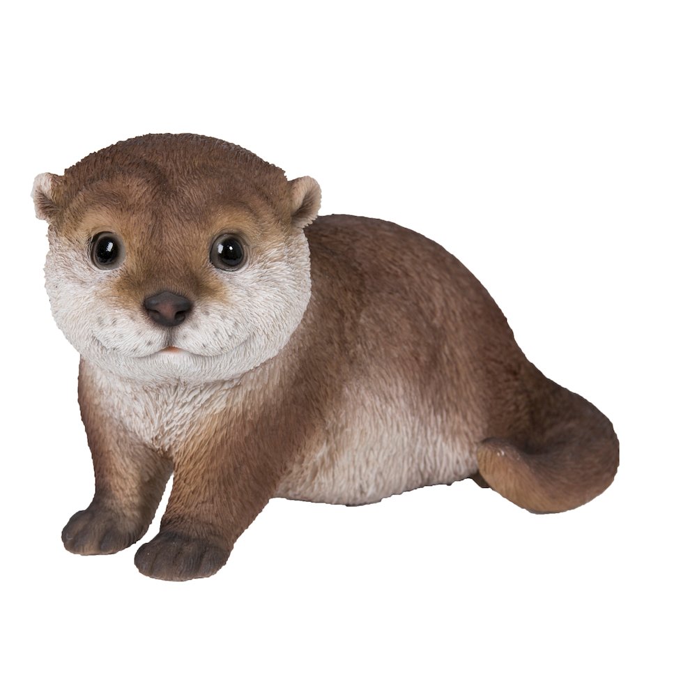Otter Leaning Forward Statue. Picture 2