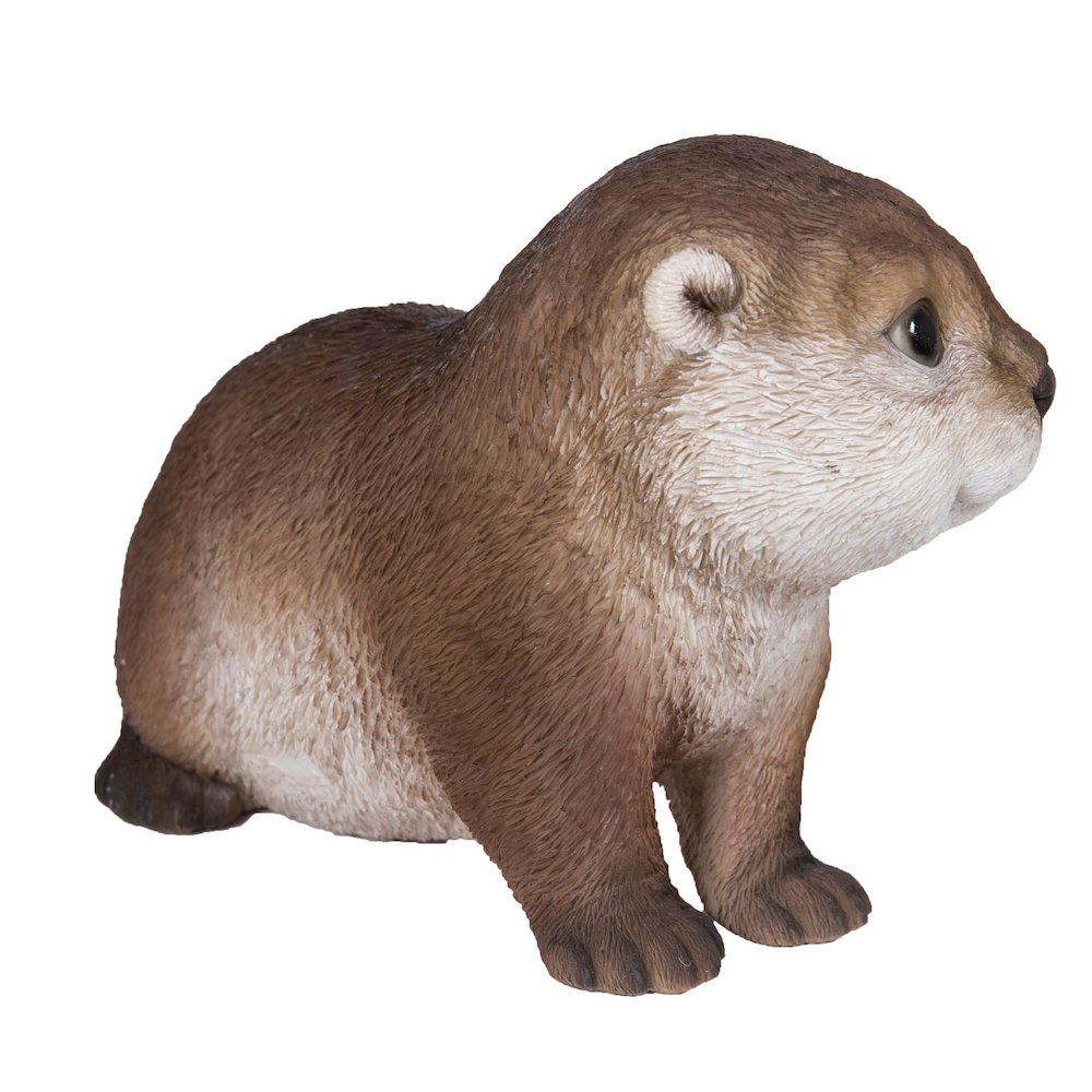 Otter Leaning Forward Statue. Picture 1