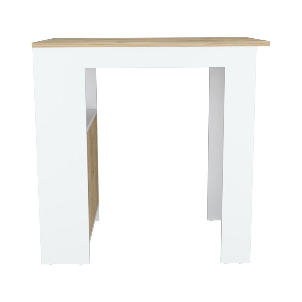 Stirling Kitchen Island White / Macadamia MDF. Picture 5