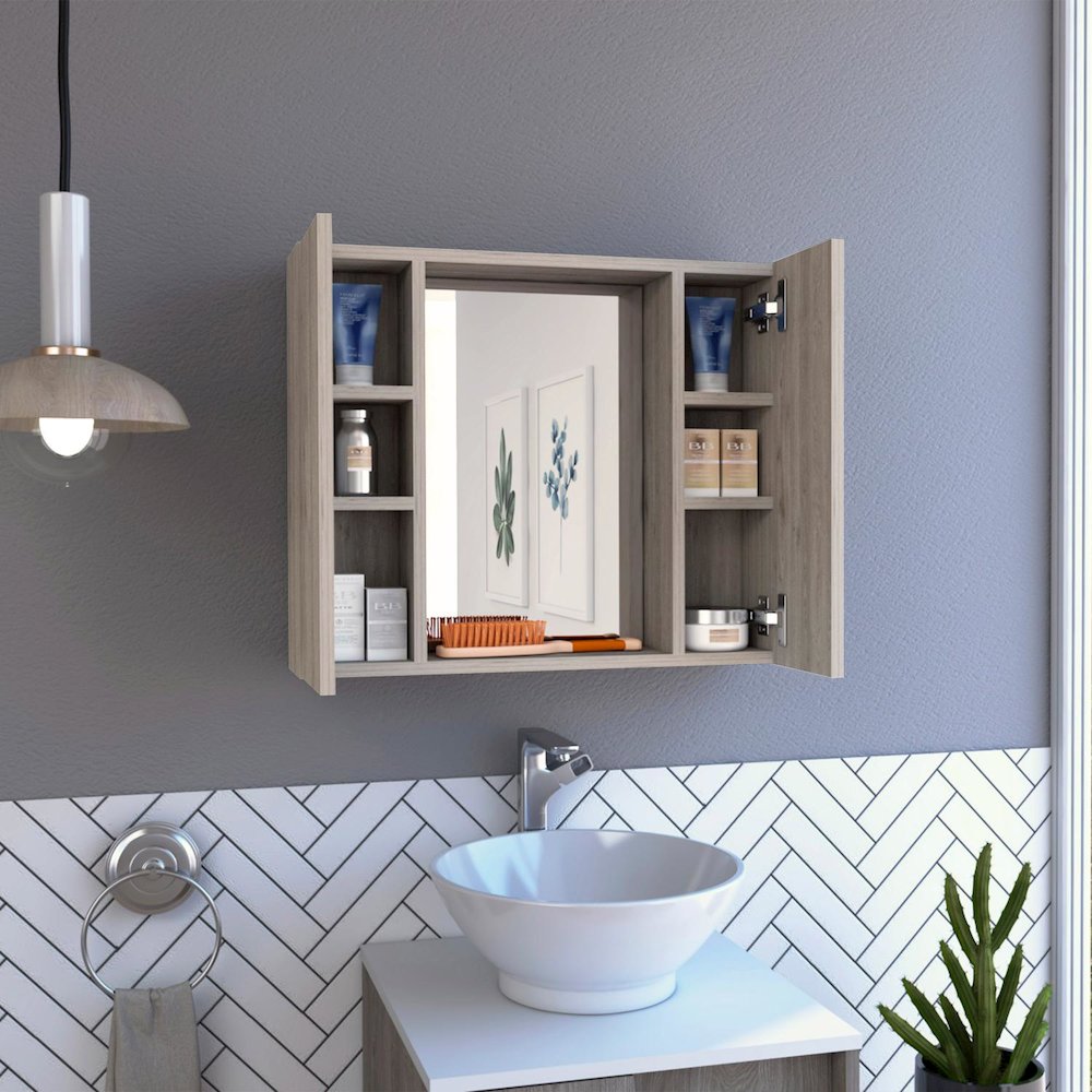 Medicine Cabinets Light Gray MDF. Picture 5
