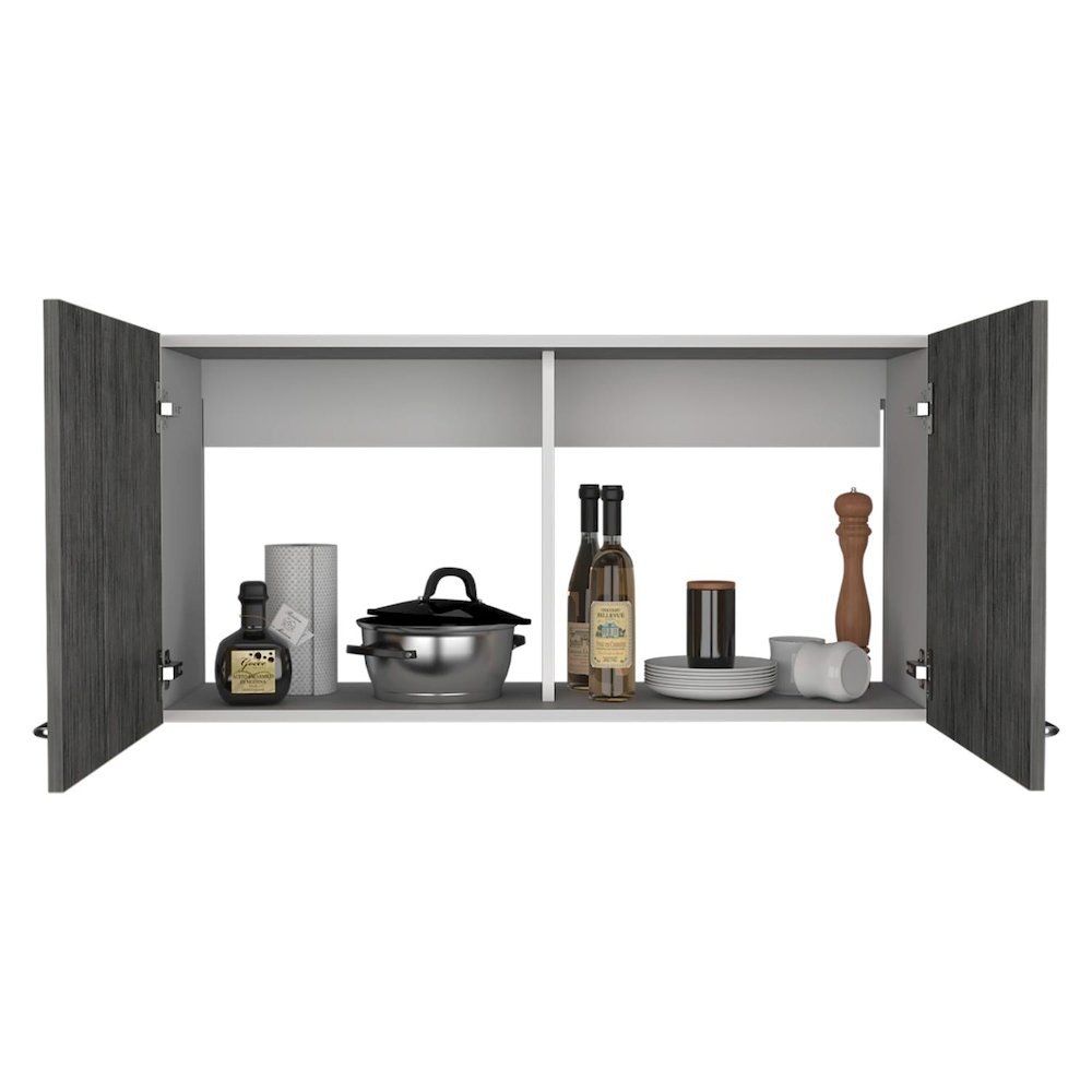 Mayorca Pantry White / Light Oak MDF. Picture 2