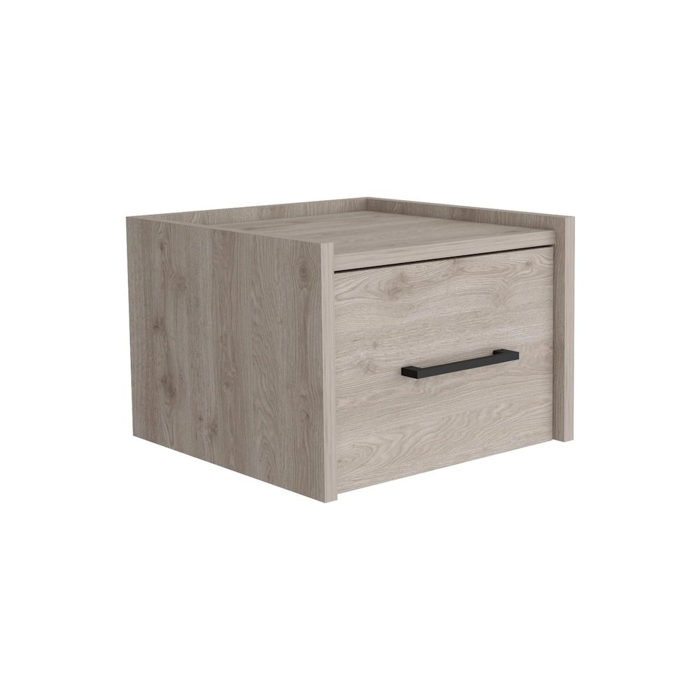Boa Floating Nightstand Light Grey MDF. Picture 1
