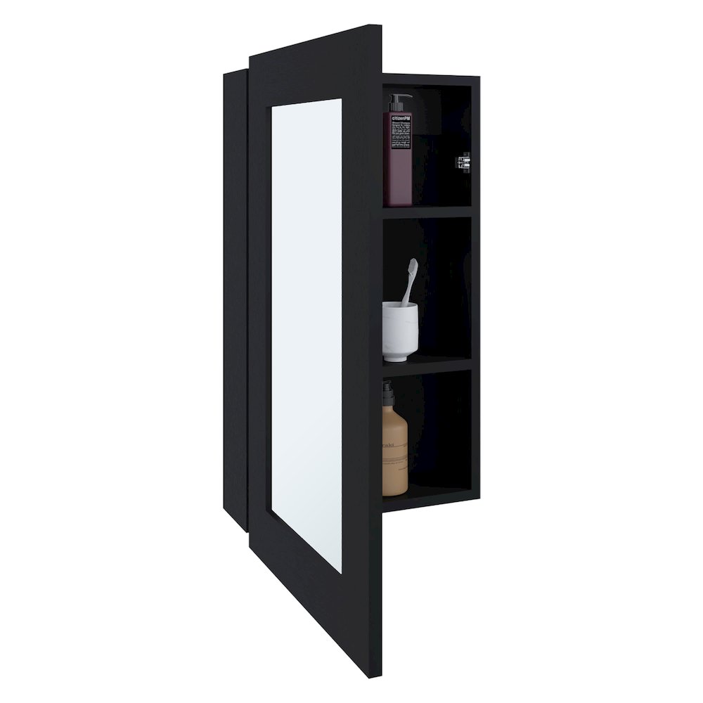Juno Medicine Cabinet Black Wengue MDF. Picture 2