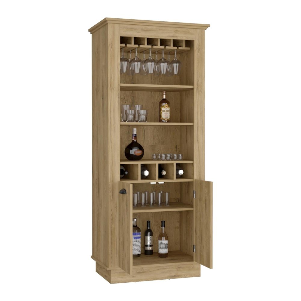 Lafayette Bar Cabinet Macadamia MDF. Picture 2